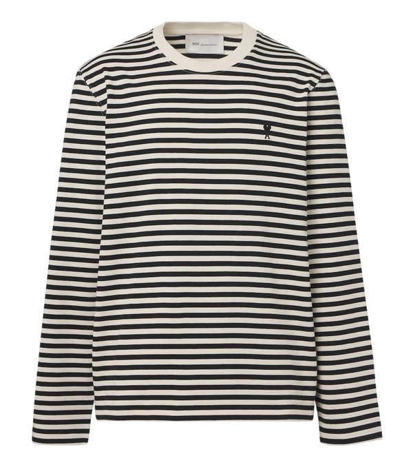 Ami Paris Striped cotton T-shirt