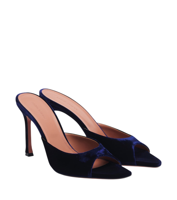 Amina Muaddi Alexa velvet mules