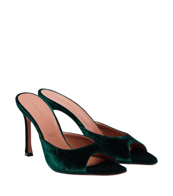 Amina Muaddi Alexa velvet mules