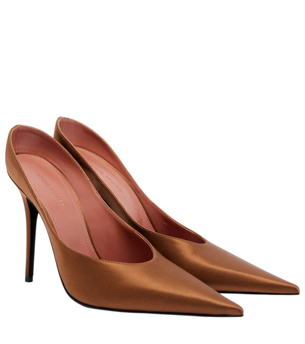 Amina Muaddi Anok satin mules