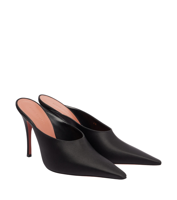 Amina Muaddi Felicia satin mules