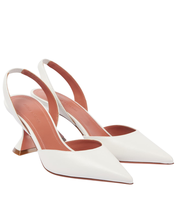 Escarpins slingback Holli 70 en cuir d'Amina Muaddi