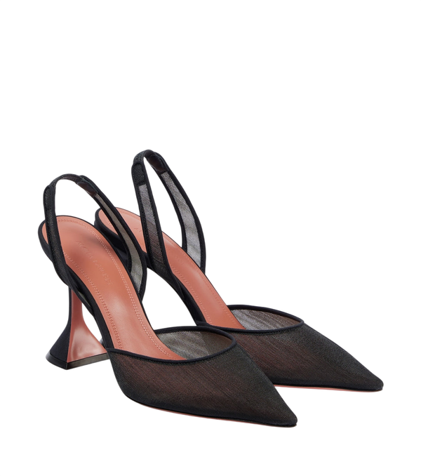 Zapatos destalonados Holli de malla de Amina Muaddi