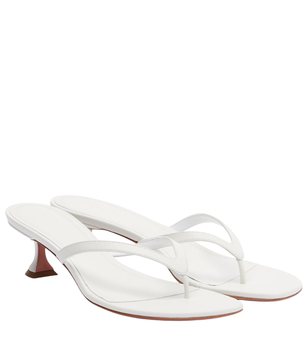 Amina Muaddi Juliette leather thong sandals