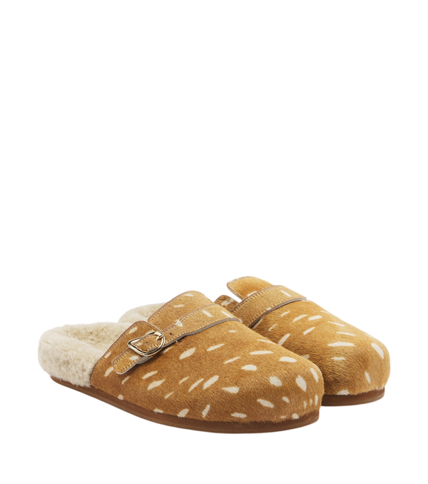 Ancient Greek Sandals Vasilitsa shearling-trimmed calf hair clogs