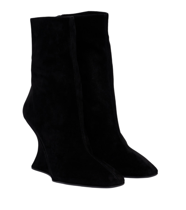 Aquazzura Amore suede wedge ankle boots