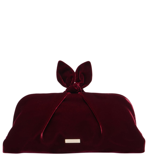 Aquazzura Bow Tie Piccola pochette in velluto