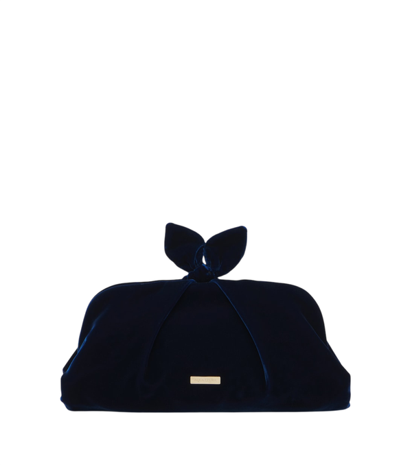 Frizione in velluto Aquazzura Bow Tie