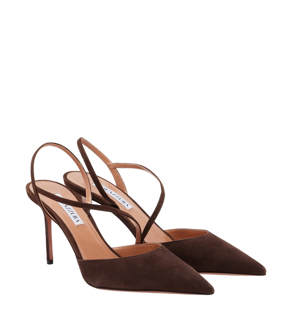 Aquazzura Décolleté slingback in camoscio Dynasty