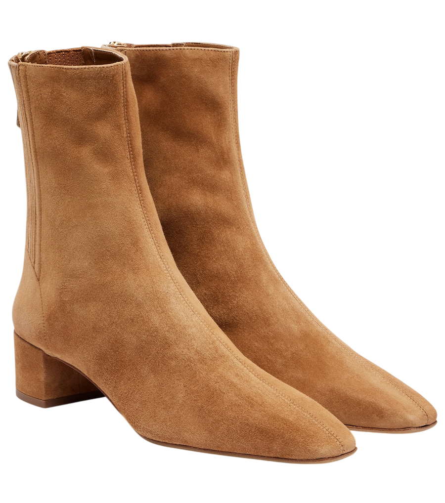 Aquazzura Saint Honore 35 suede ankle boots