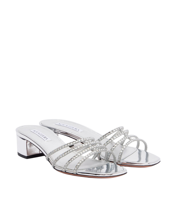 Aquazzura Sensation embellished leather sandals
