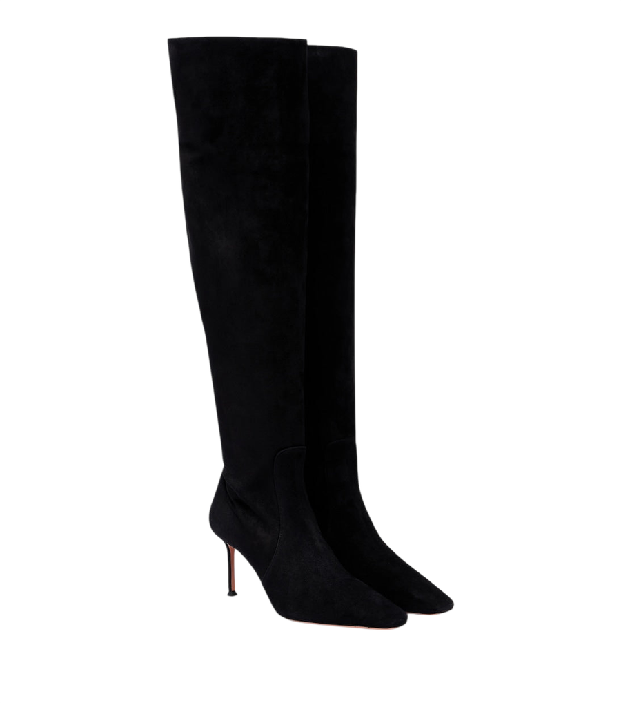 Aquazzura Vespera suede over-the-knee boots