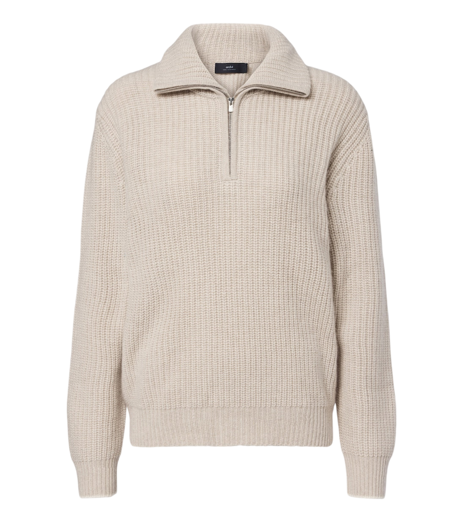 Arch4 Saatchi cashmere zip-up sweater