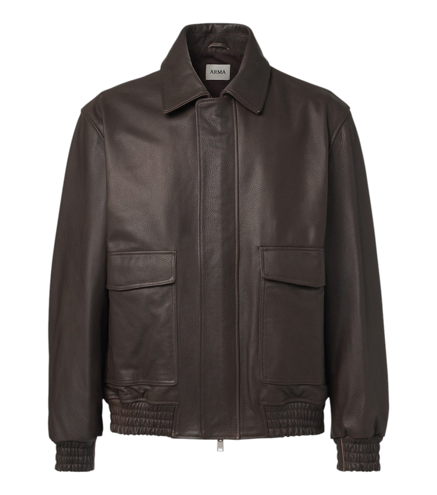 Arma Bari leather blouson jacket