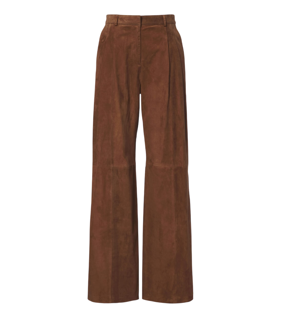 Arma Dena suede wide-leg pants