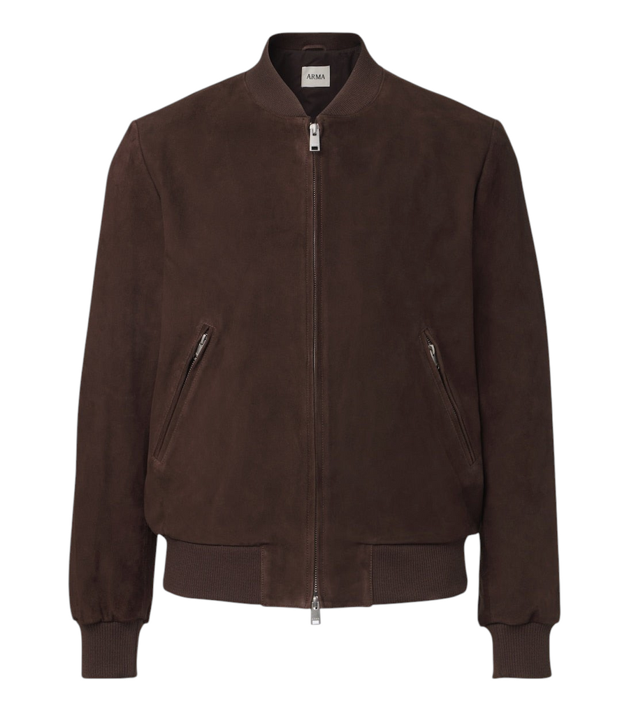 Arma Didier suede bomber jacket