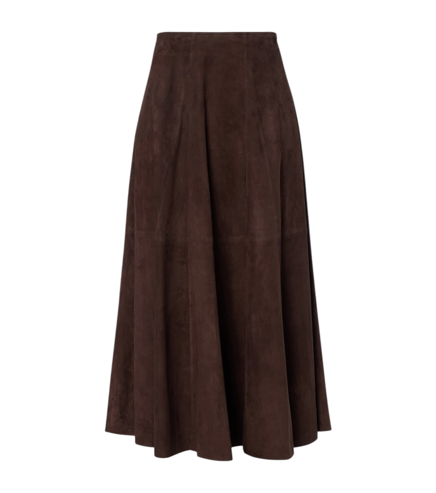 Jupe midi en daim Arma Eleni