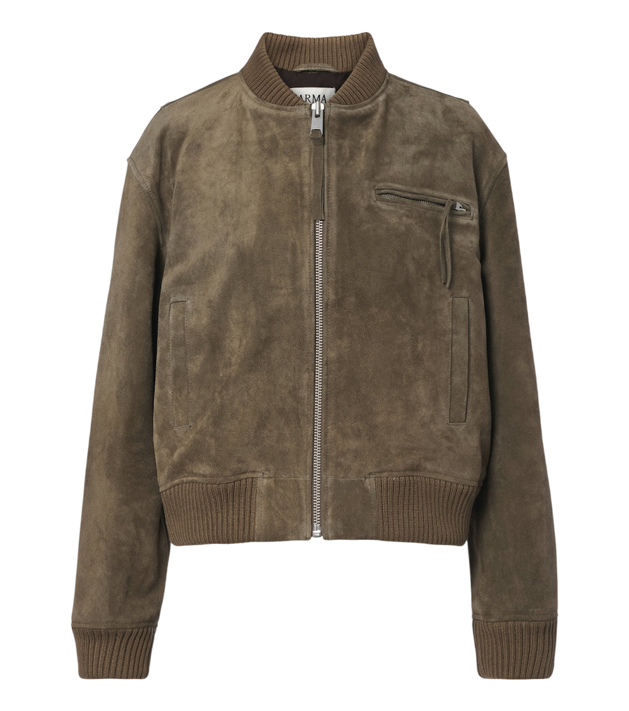 Arma Elysia suede bomber jacket