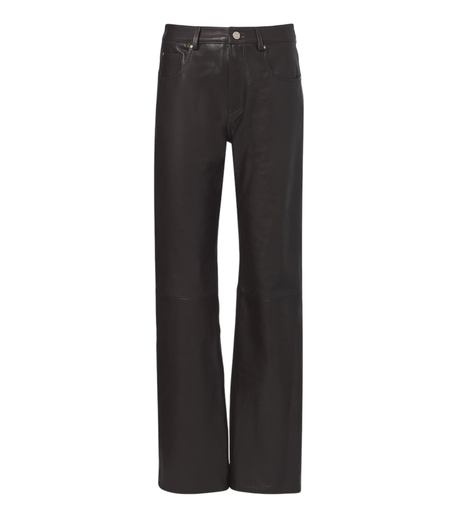 Arma Jean leather straight pants