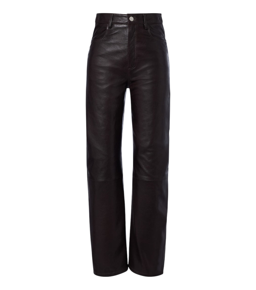 Arma Leather wide-leg pants