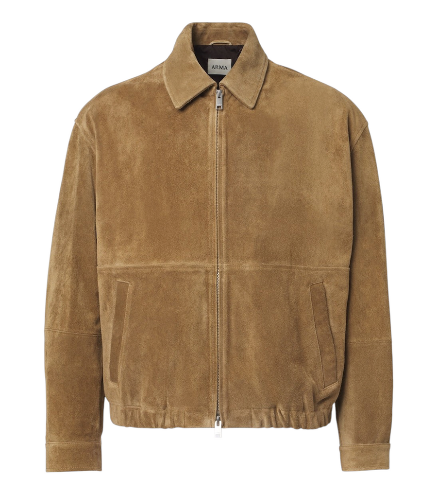 Arma Maddox suede blouson jacket