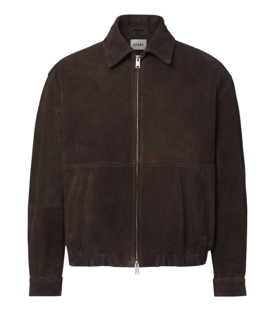 Arma Maddox suede blouson jacket