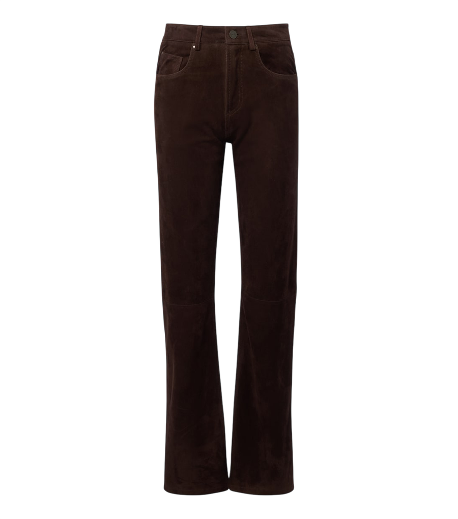 Pantalones rectos de ante Arma