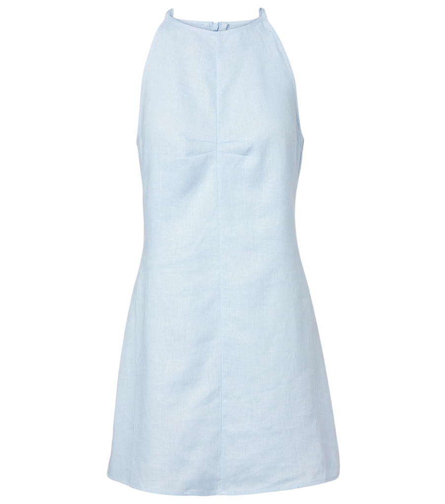 Asceno Antigua linen minidress