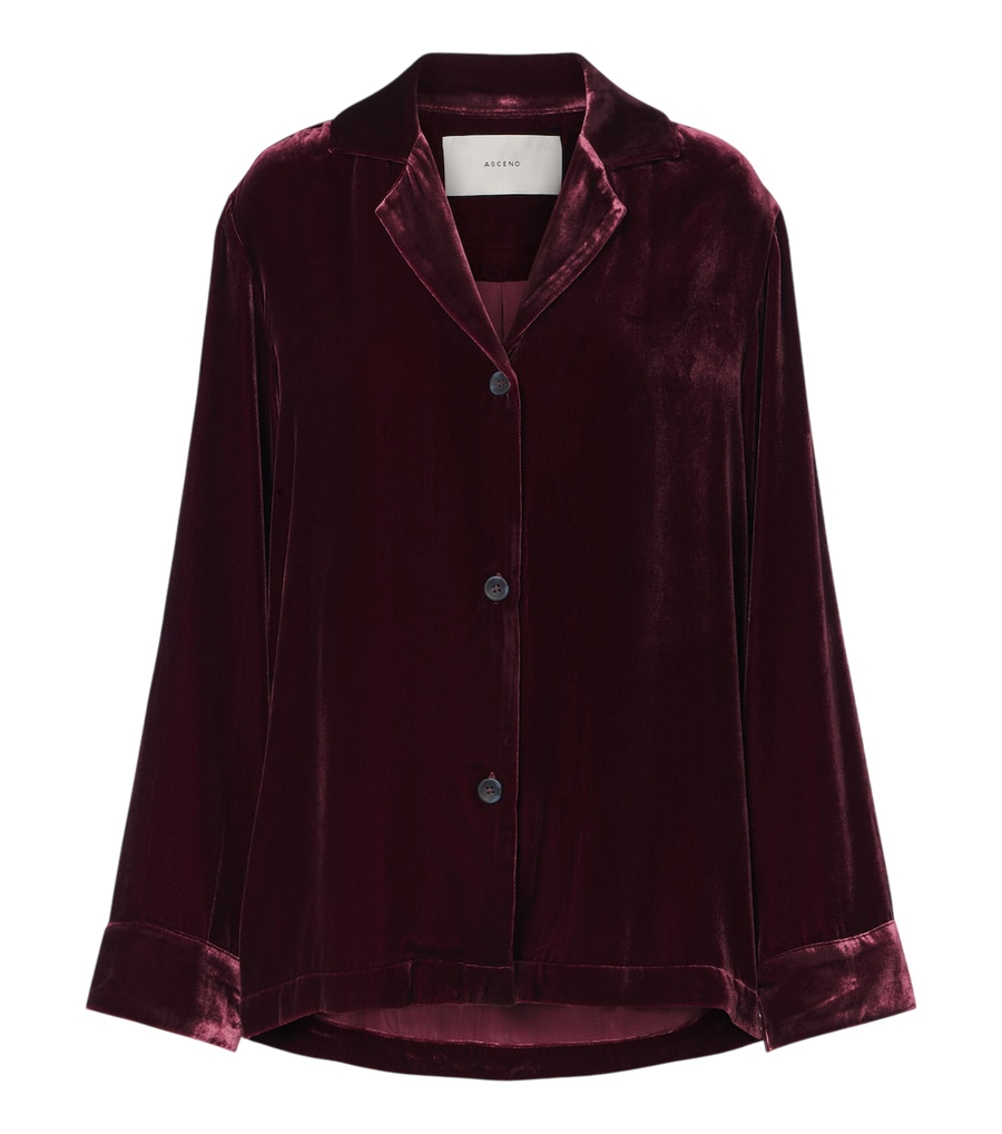 Chemise en velours Asceno Calabasas