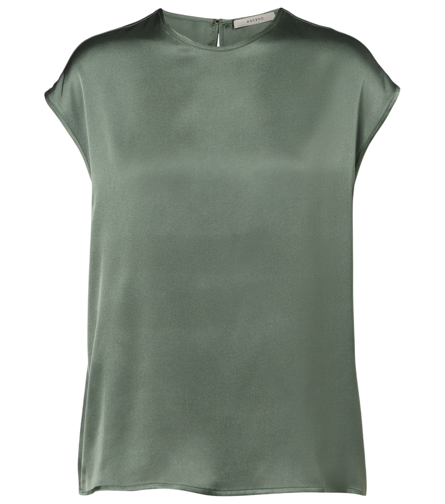 Haut en twill de soie Dasha d'Asceno