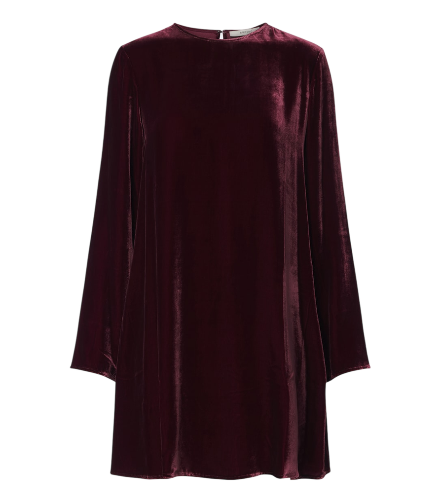 Asceno Larissa velvet minidress