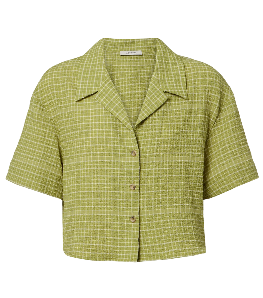 Chemise de bowling en coton à carreaux Asceno Lincoln