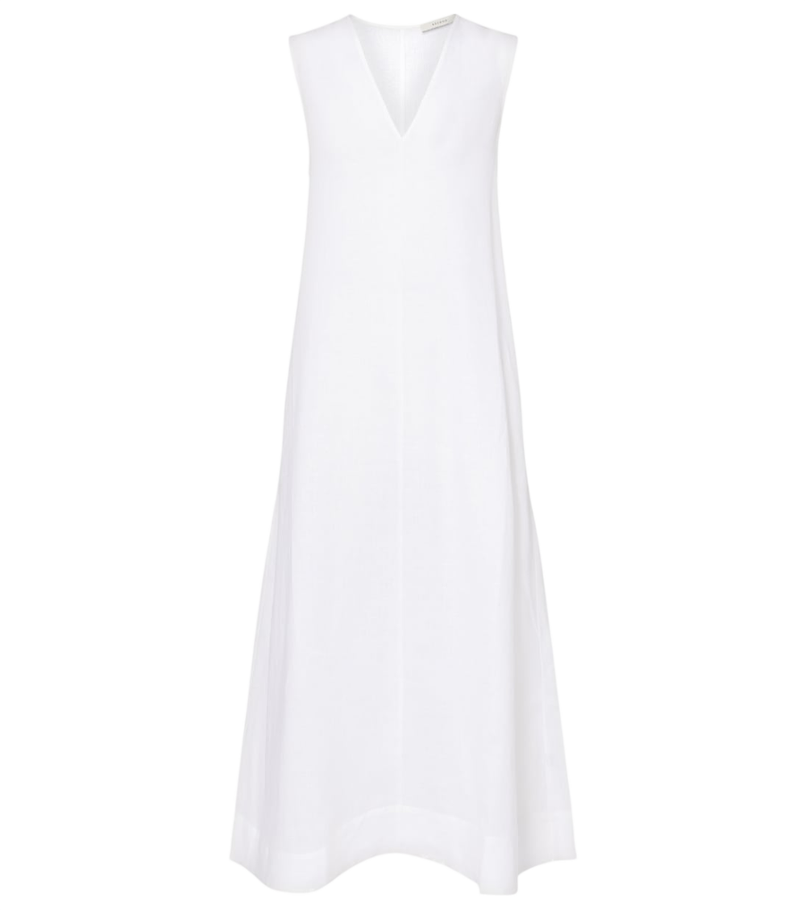 Asceno Nisha linen midi dress