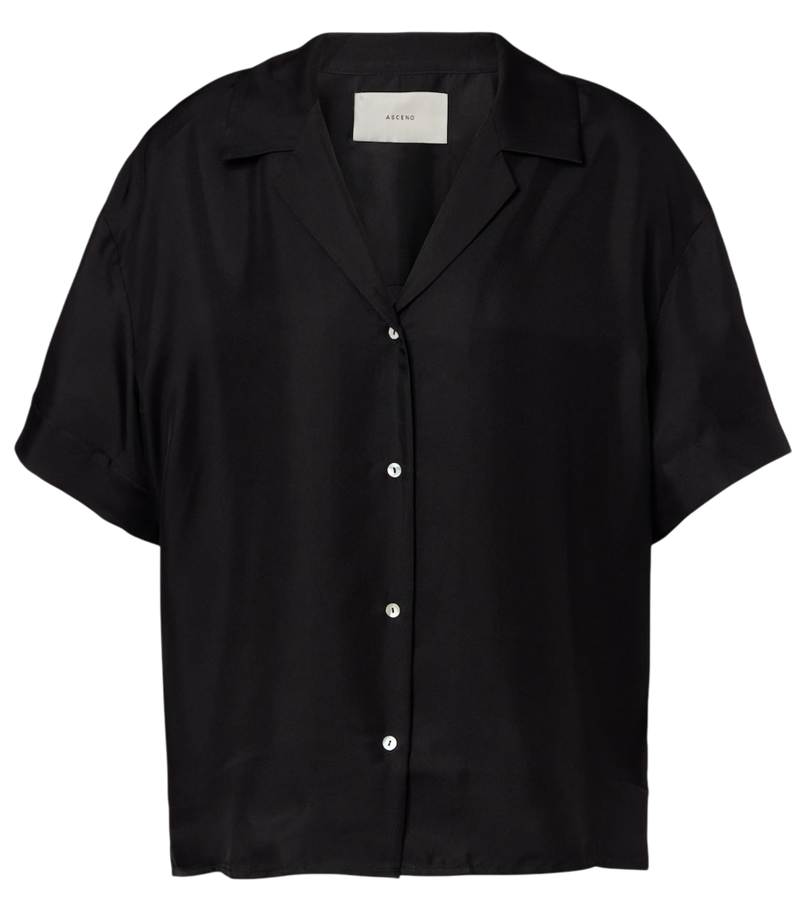 Chemise en sergé de soie Prague d'Asceno