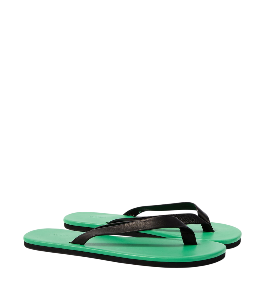 Auralee Leather thong sandals