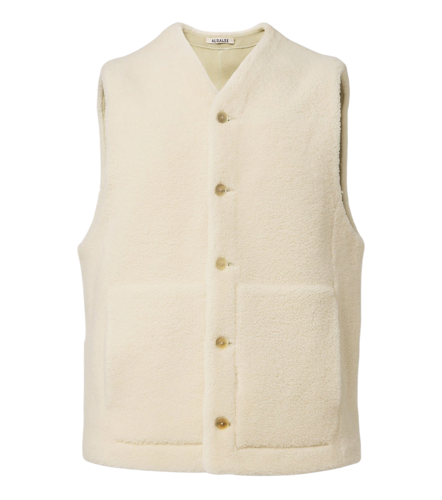 Auralee Reversible shearling vest