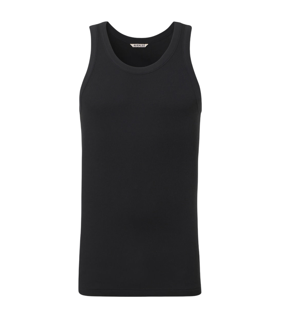 Auralee Ribbed-knit cotton tank top