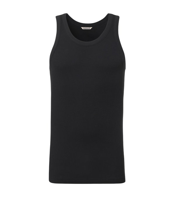 Auralee Ribbed-knit cotton tank top