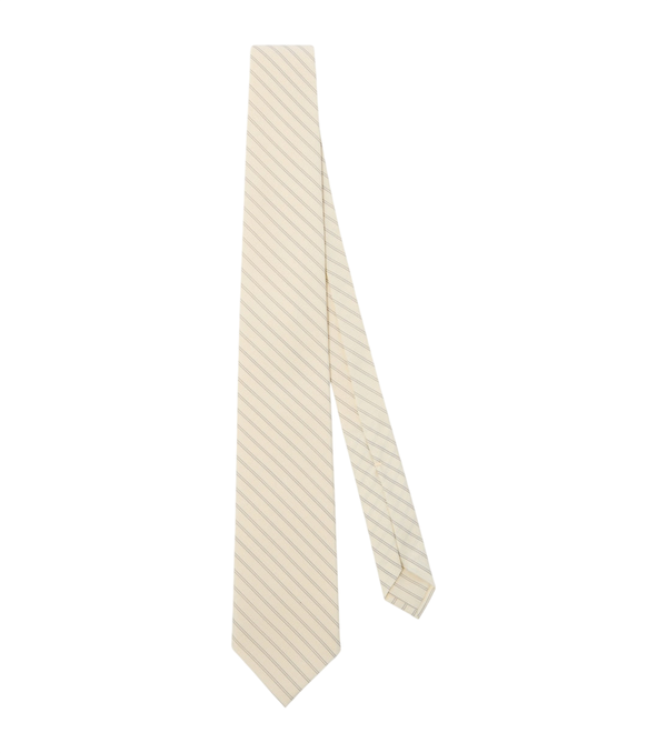 Auralee Striped wool tie