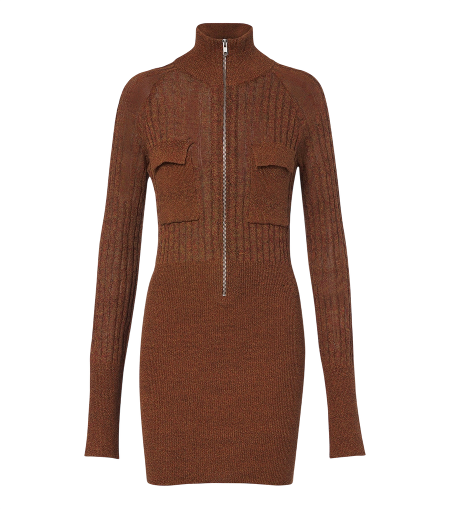 Aya Muse Eora knitted cotton and silk minidress