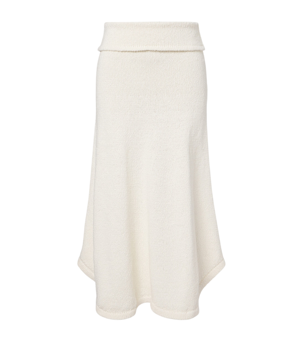 Aya Muse Kena knitted cotton midi skirt