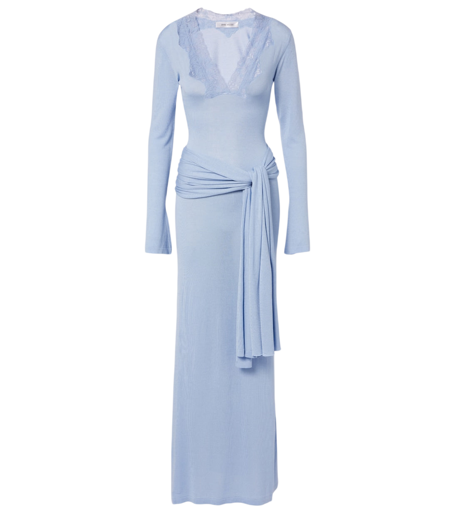 Robe longue Aya Muse ornée de dentelle