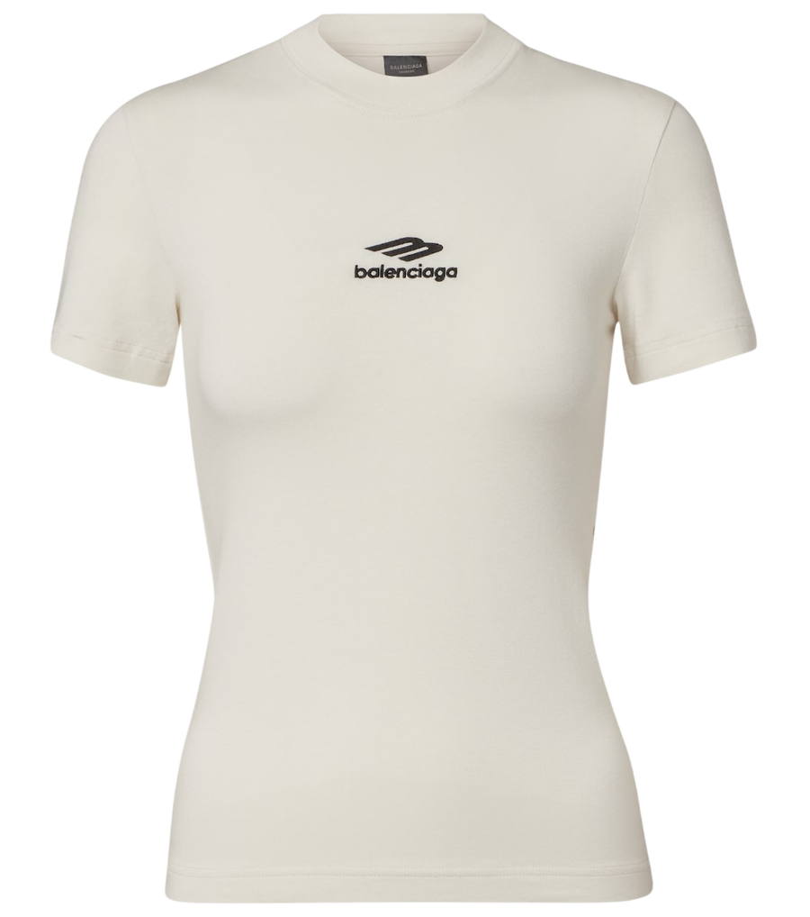 Balenciaga 3B Sports Icon t-shirt de malha de algodão