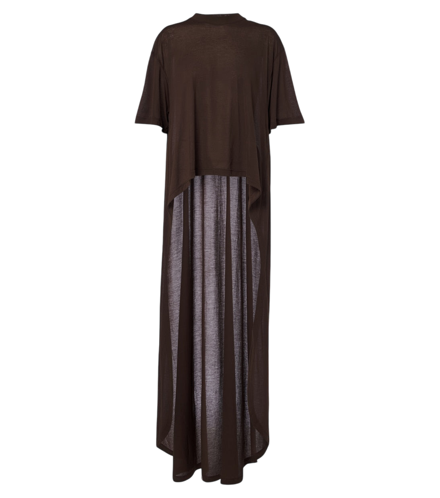 T-shirt asymétrique en jersey de coton mélangé Balenciaga