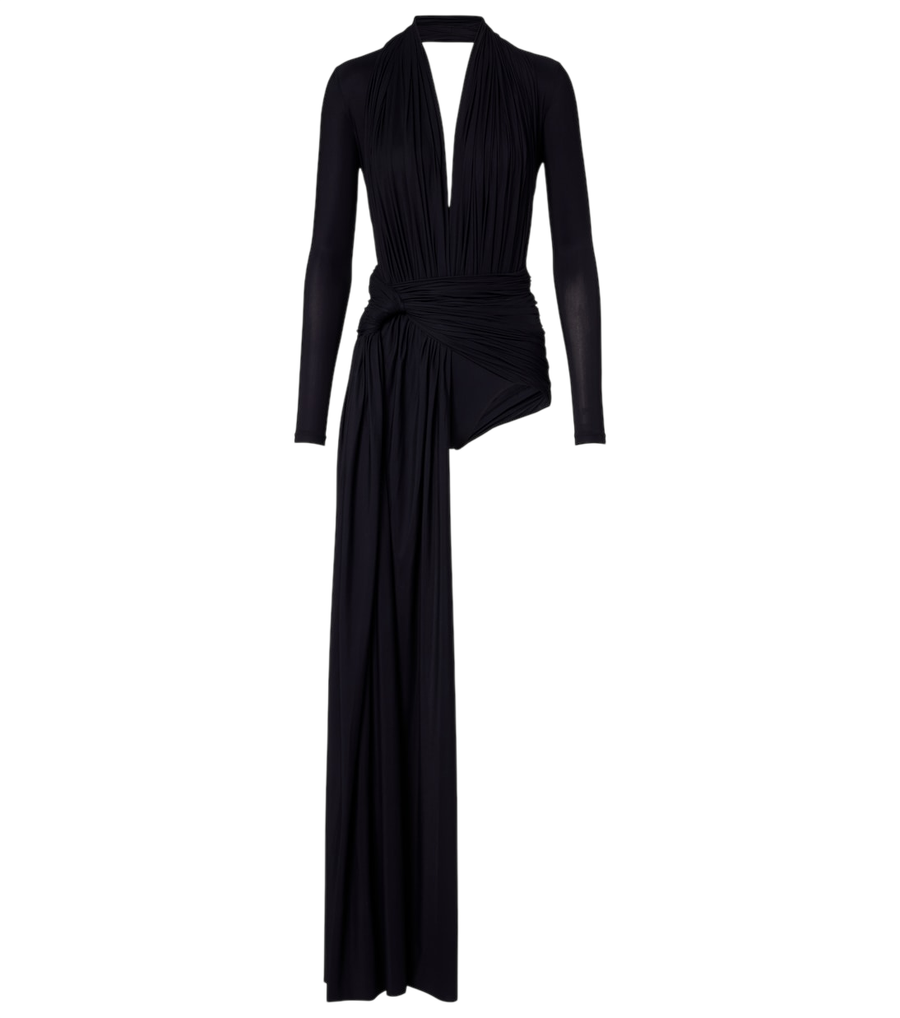 Balenciaga Asymmetric draped minidress