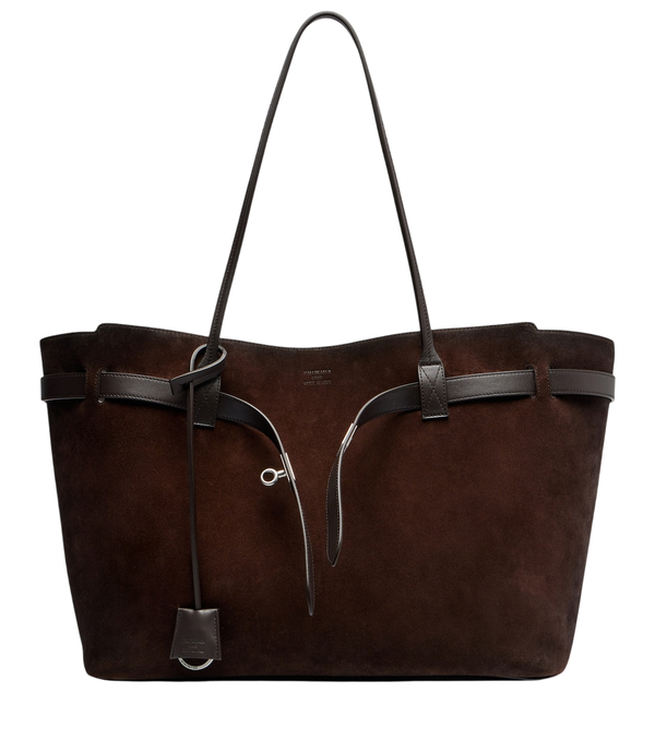 Balenciaga Bel Air Large suede tote bag