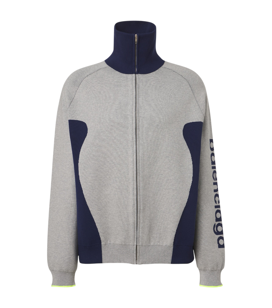 Balenciaga Bodies cotton-blend zip-up cardigan