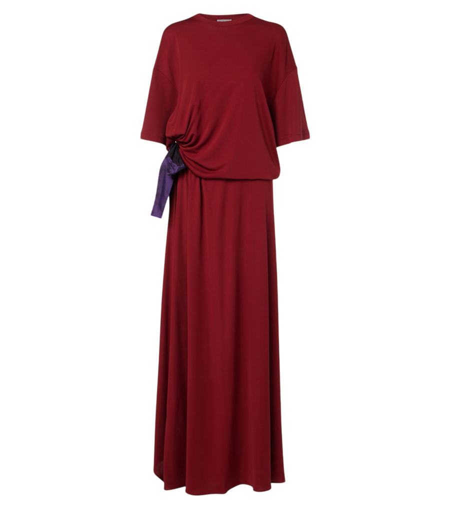 Balenciaga Bow-detail jersey T-shirt dress