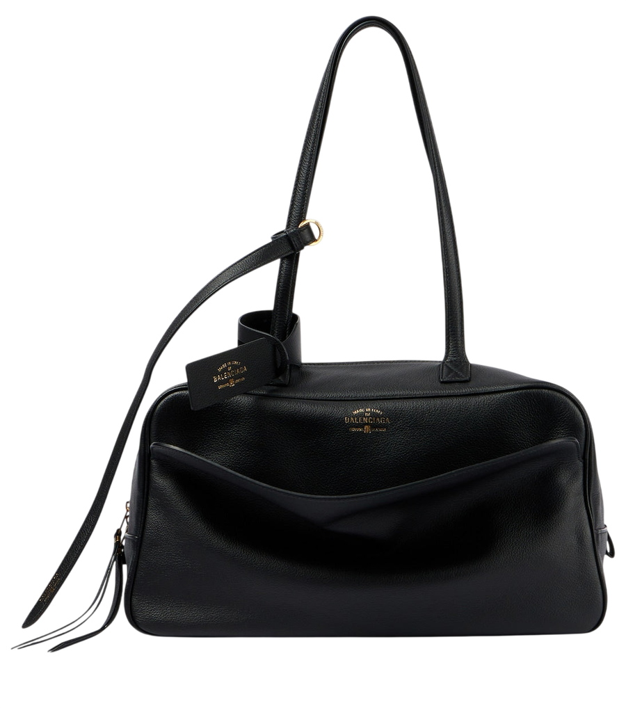 Balenciaga Carrie Medium leather bowling bag