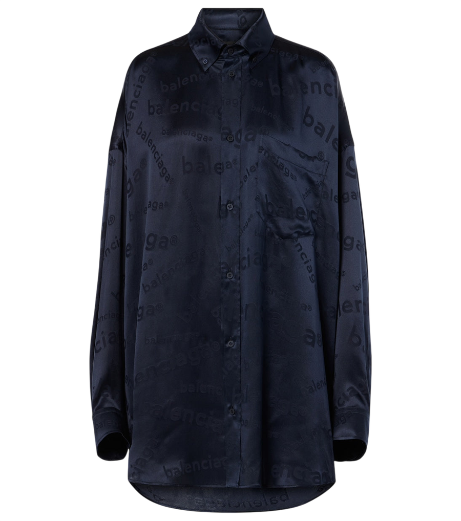 Camisa de seda Cocoon de Balenciaga
